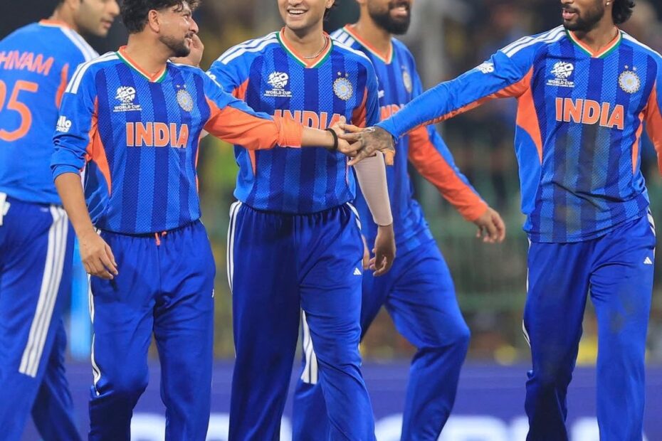 టీ20 వరల్డ్ కప్ 2026లో పాకిస్థాన్‌పై గెలిచిన అనంతరం భారత్ ఆటగాళ్ల సంబరాలు.