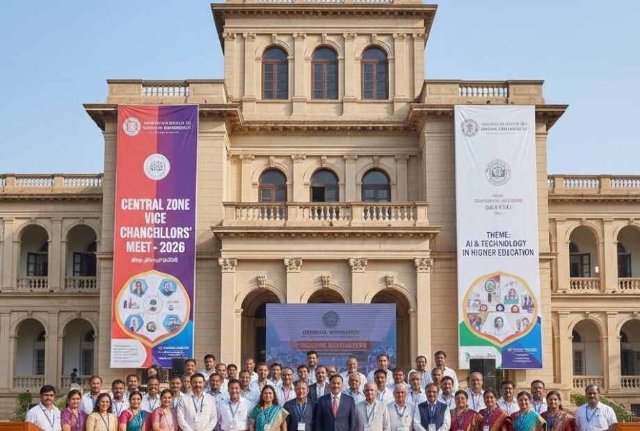 ఉస్మానియా యూనివర్సిటీలో వైస్ ఛాన్సలర్ల గ్రూప్ AI ఫోటో