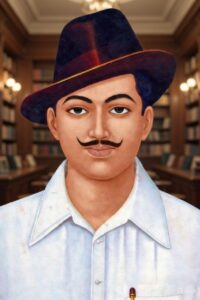 భారత విప్లవ వీరుడు చంద్రశేఖర్ ఆజాద్ చారిత్రక చిత్రపటం