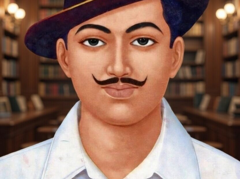 భారత విప్లవ వీరుడు చంద్రశేఖర్ ఆజాద్ చారిత్రక చిత్రపటం