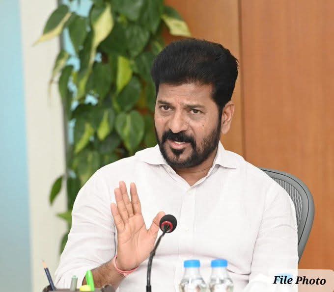 CM Revanth Reddy reviewing municipal corporation works in Hyderabad