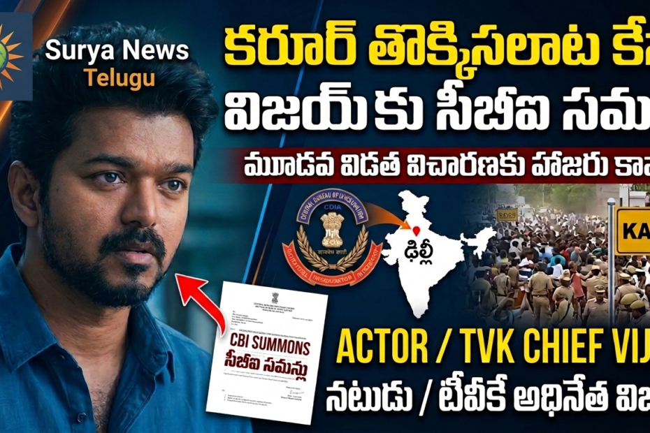 TVK Chief Vijay receives CBI summons regarding Karur stampede investigation