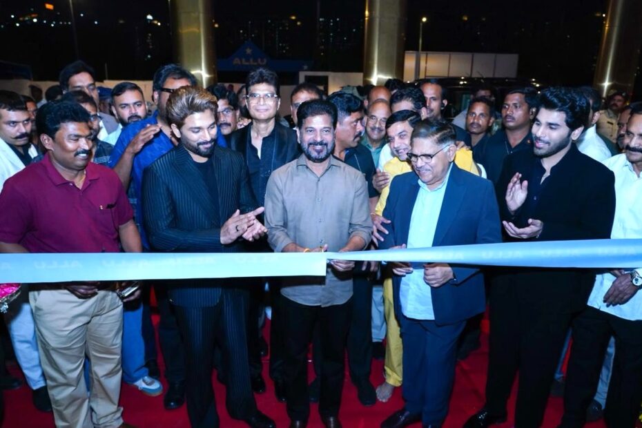 Allu Cinemas inauguration by CM Revanth Reddy and Allu Arjun