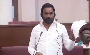 శాసనమండలిలో ప్రసంగిస్తున్న బీఆర్ఎస్ ఎమ్మెల్సీ శంభీపూర్ రాజు