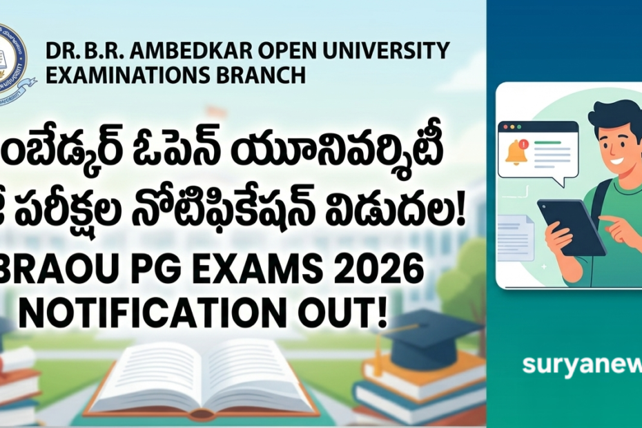 BRAOU PG Exams 2026 Notification Document