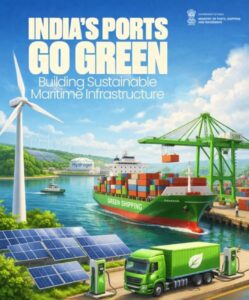 Green Ports : పర్యావరణం దిశగా భారత్ కీలక అడుగు.. ఆ పోర్టులు ఇక 'గ్రీన్ హైడ్రోజన్ హబ్'లు.. కేంద్రం ప్లాన్ ఇదే.. Conceptual image of India's Green Ports development