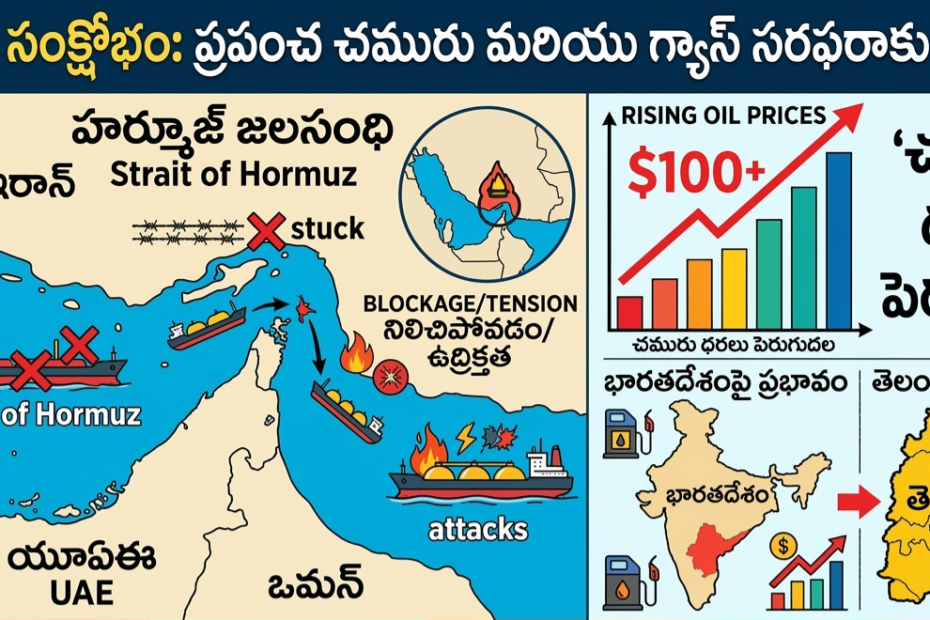 హర్మూజ్ సంక్షోభం, చమురు ధరల పెరుగుదల మరియు భారతదేశం, తెలంగాణపై పడే ప్రభావం చూపే ఇన్ఫోగ్రాఫిక్