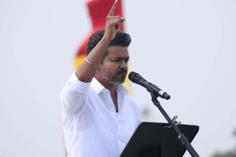 Actor and TVK President Vijay speaking at Women's Day event about personal life