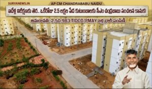 AP CM Chandrababu Naidu inaugurating TIDCO houses for poor people in Naidupeta.