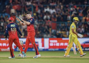 RCB players celebrating victory against CSK in IPL 2026