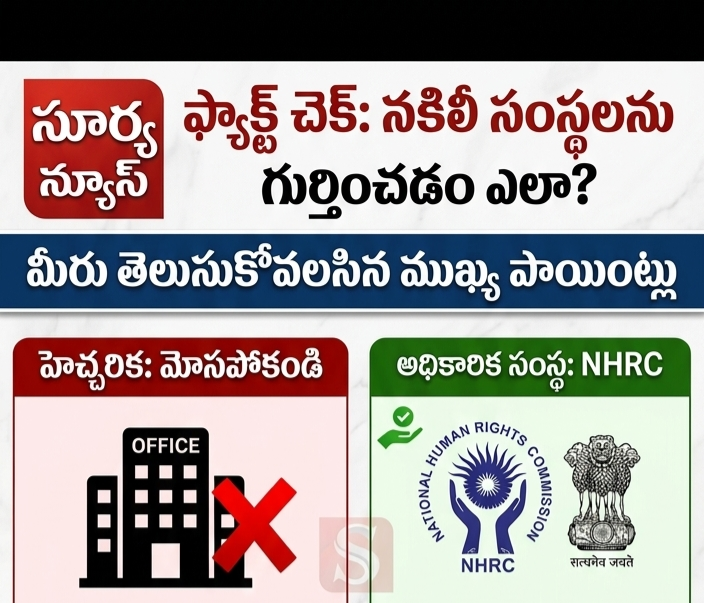 Fake Human Rights Organisation Alert in Telugu