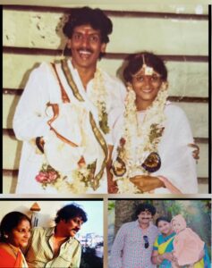 Actor Uttej with his late wife Padmavathi vintage and family photos