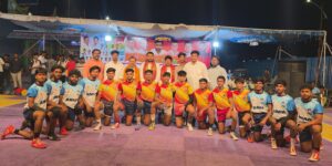 BRS leader Shambhipur Krishna at Kabaddi Championship.