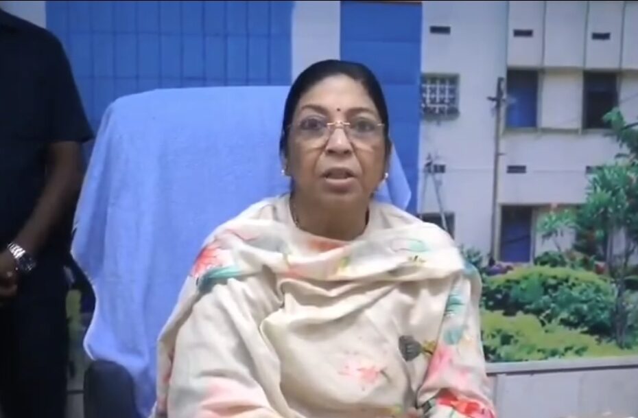 KMC Warangal Principal Dr. Sandhya speaking about ragging incident.