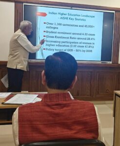 AISHE Key Statistics Presentation at Christ University