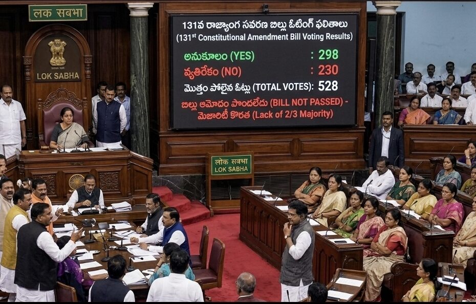 Parliament of India Lok Sabha voting session on Women's Reservation Bill