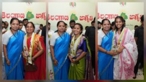 కల్వకుంట్ల కవిత సమక్షంలో తెలంగాణ జాగృతిలో చేరిన చాకలి ఐలమ్మ వారసులు పద్మ, జ్యోతి.