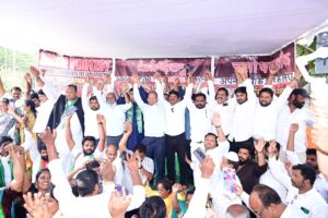 Teenmar Mallanna Maha Dharna at Indira Park Hyderabad