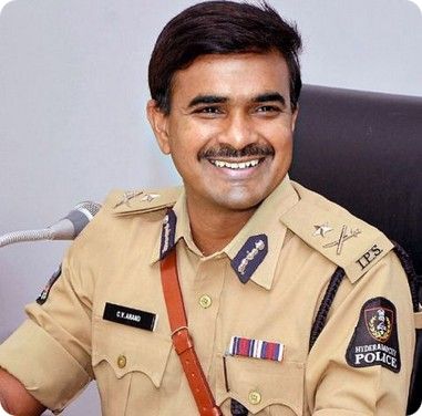CV Anand IPS Officer in Police Uniform