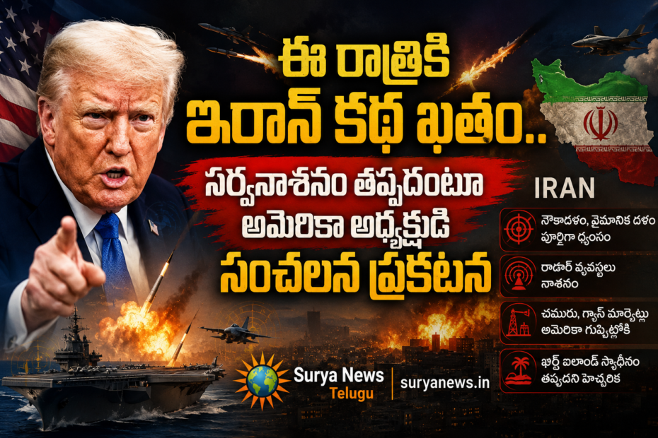 Donald Trump Warning to Iran - అమెరికా అధ్యక్షుడు డొనాల్డ్ ట్రంప్
