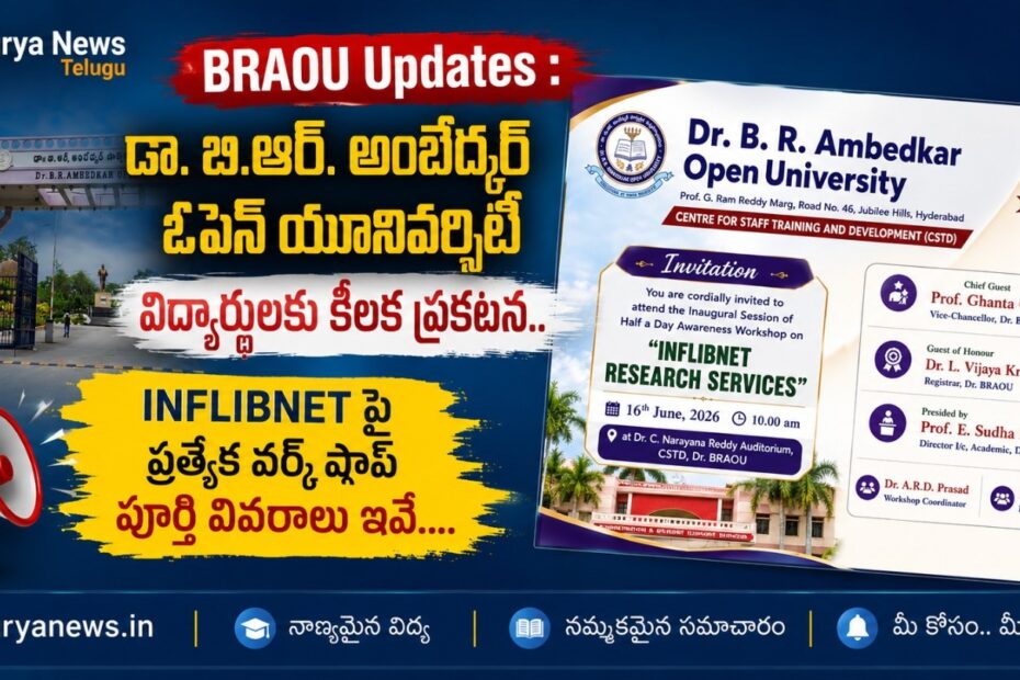 BRAOU Workshop on INFLIBNET Research Services in Hyderabad