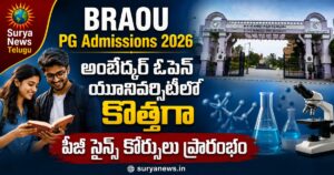 Dr BR Ambedkar Open University New PG Science Courses Admissions 2026-27 Siddipet