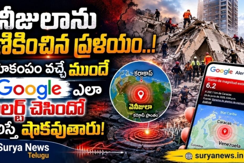 Venezuela Earthquake and Google Android Earthquake Alert System Notification Screen