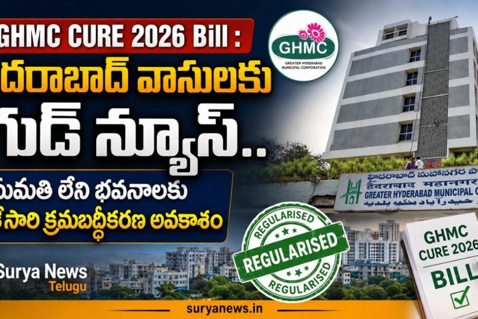 GHMC CURE 2026 Bill for Building Regularization in Hyderabad
