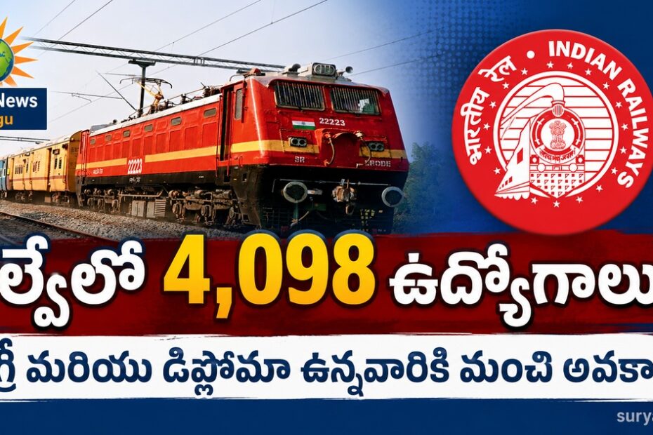 RRB JE Recruitment 2026 Notification Details for 4098 Posts