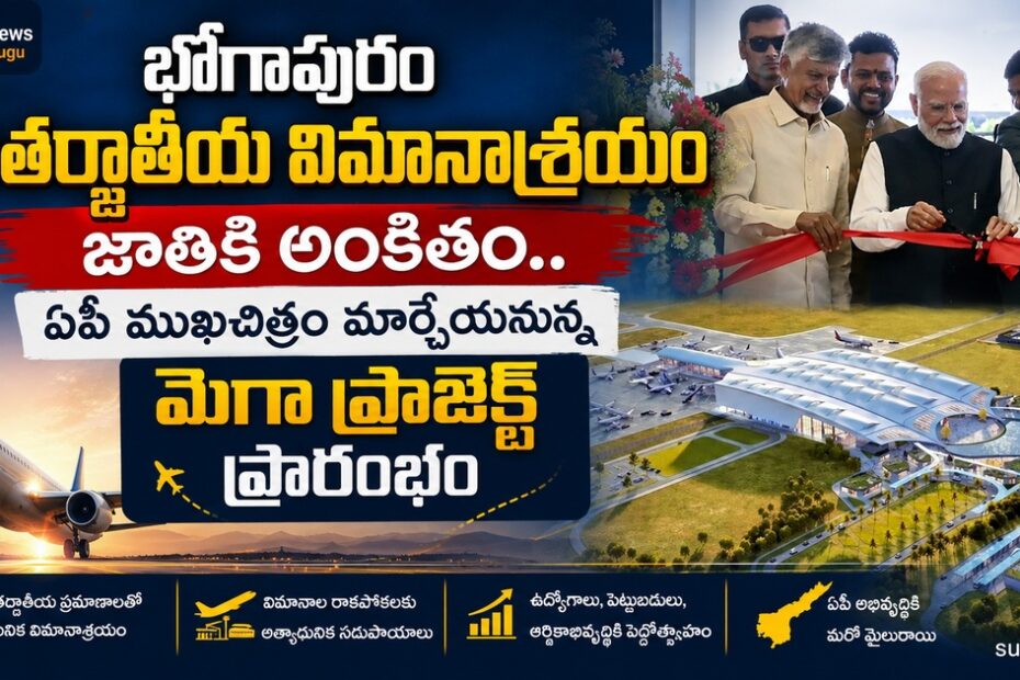 PM Modi Inaugurates Bhogapuram International Airport (భోగాపురం అంతర్జాతీయ విమానాశ్రయం ప్రారంభోత్సవం)