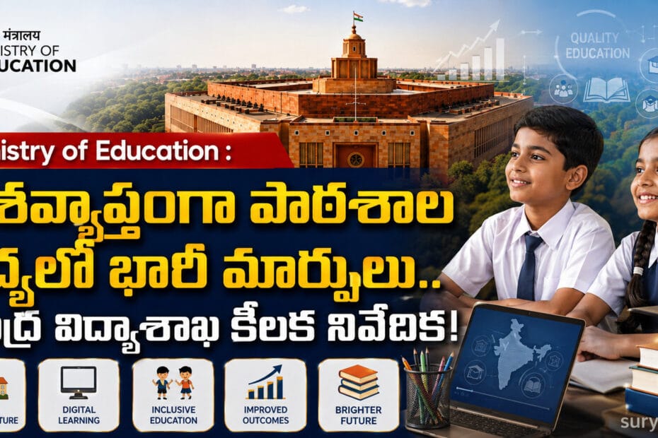 Ministry of Education Access to School Education UDISE Highlights | కేంద్ర విద్యాశాఖ పాఠశాల విద్యా నివేదిక
