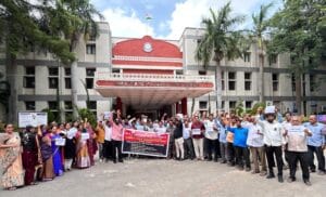 BRAOU Employees Protest