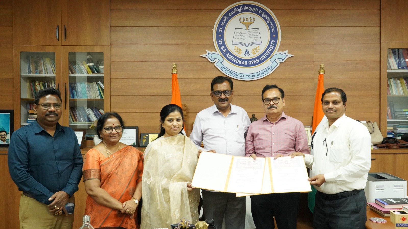 BRAOU MoU with Swami Ramananda Tirtha Institute