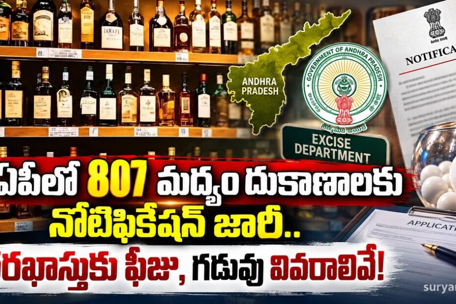 ap 807 liquor shops notification