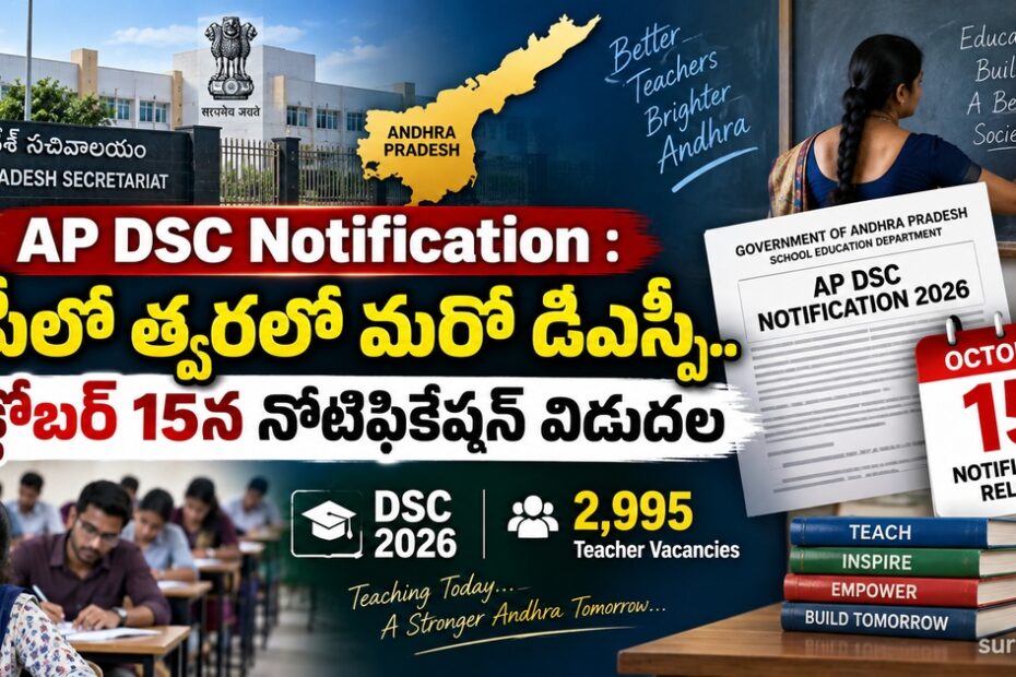 ap dsc notification october 15