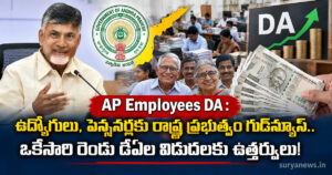AP Employees DA : ఉద్యోగులు, పెన్షనర్లకు రాష్ట్ర ప్రభుత్వం గుడ్న్యూస్.. ఒకేసారి రెండు డీఏల విడుదలకు ఉత్తర్వులు! ap employees da featured