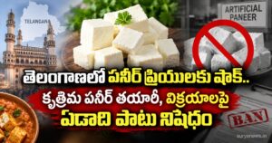 Artificial Paneer Ban : తెలంగాణలో పనీర్ ప్రియులకు షాక్.. కృత్రిమ పనీర్ తయారీ, విక్రయాలపై ఏడాది పాటు నిషేధం artificial paneer ban telangana
