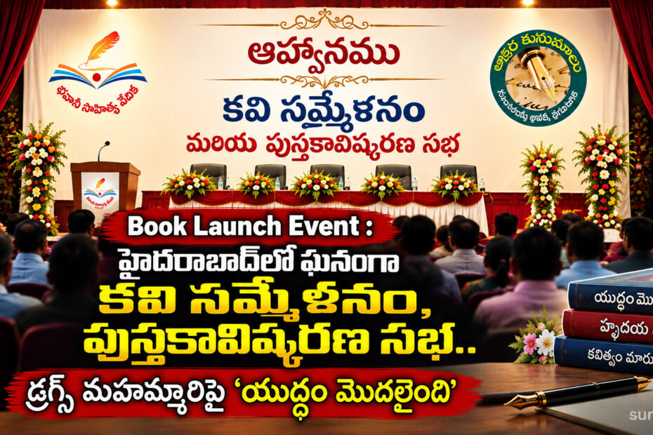 book launch event and kavi sammelanam