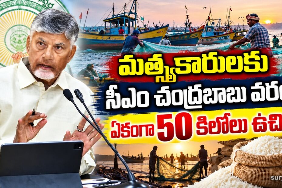 chandrababu fishermen 50 kg free