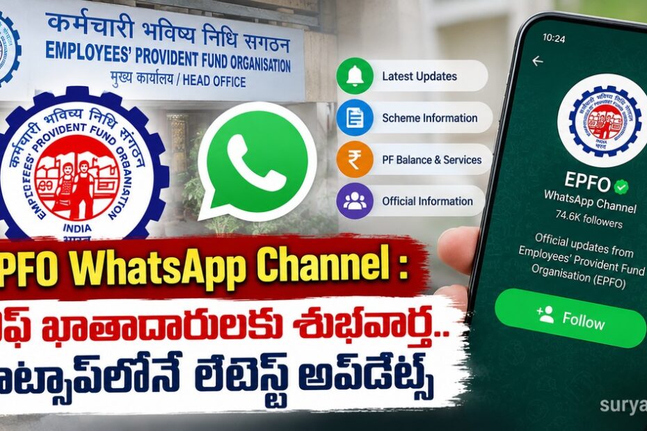 epfo whatsapp channel