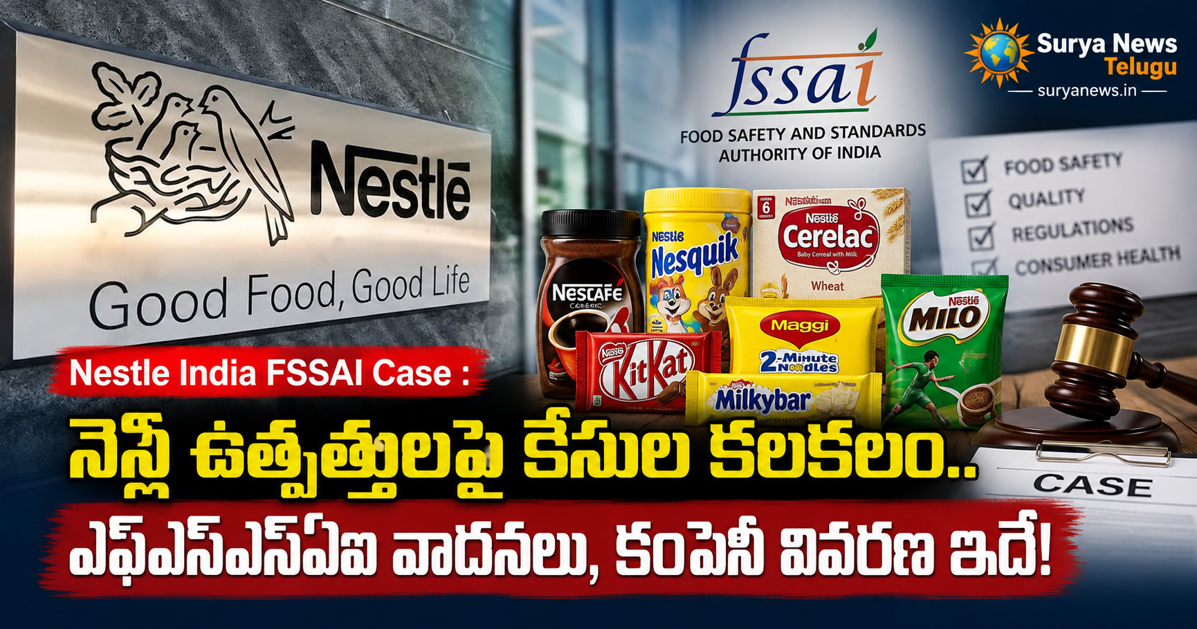 nestle india fssai case products