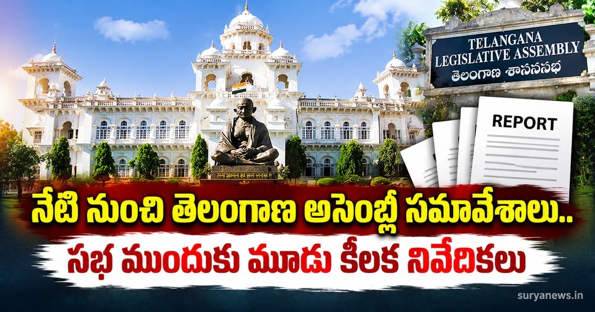 telangana assembly three reports