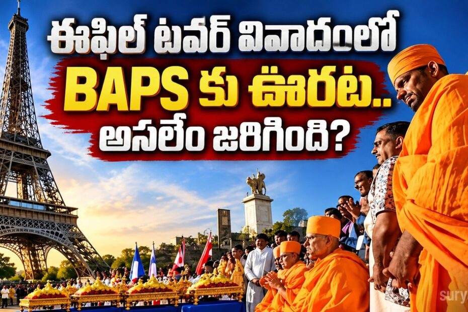 eiffel tower baps controversy
