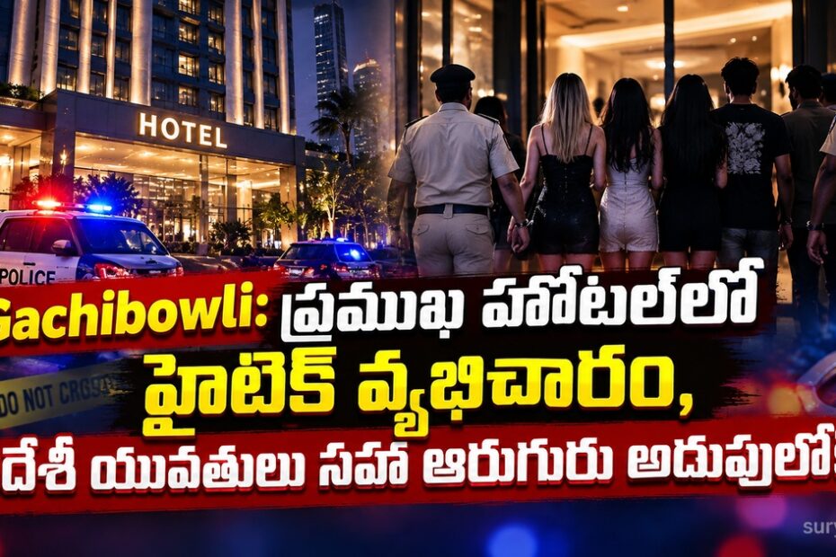 gachibowli hotel prostitution racket